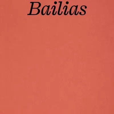 Capa de livro coral com texto preto Bailias e Catarina Nunes de Almeida