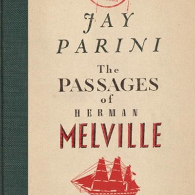 Capa de livro com título The Passages of Herman Melville e ilustração de navio