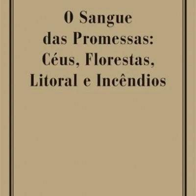 Capa de livro bege com texto preto simples sobre teatro