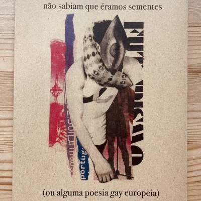 Capa de livro com ilustração abstrata e texto em português