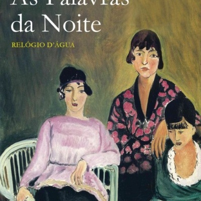 Capa de livro 'As Palavras da Noite' de Natalia Ginzburg com ilustração de três mulheres