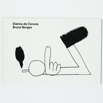 Capa de livro branco com ilustração preta minimalista e texto