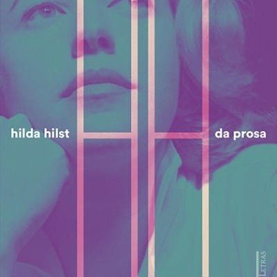 Capa de livro com fotografia estilizada e texto 'Da prosa' de hilda hilst