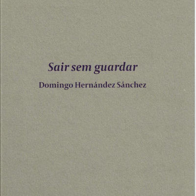 Capa de livro cinza com texto a preto no centro