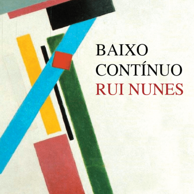 Capa de livro com formas geométricas coloridas e texto central