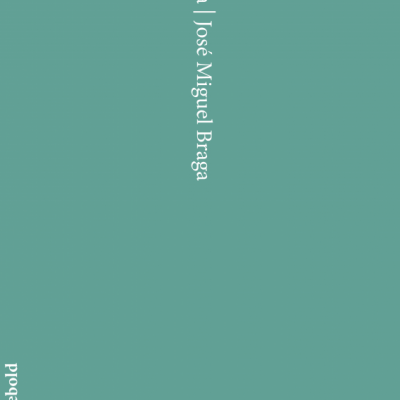 Superfície verde-azulada com texto branco vertical com nomes Adelita e José Miguel Braga