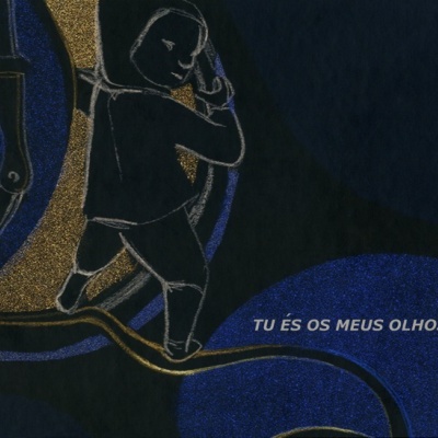 Capa de livro com ilustração e título TU ÉS OS MEUS OLHOS