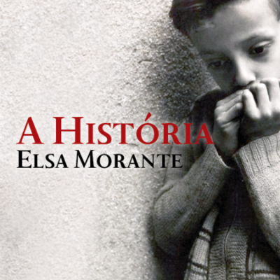 Capa de livro com menino e título A HISTÓRIA de Elsa Morante