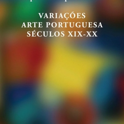 Capa de livro com texto sobre arte portuguesa nos séculos XIX-XX