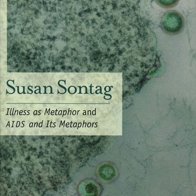 Capa de livro com imagem microscópica e título de Susan Sontag