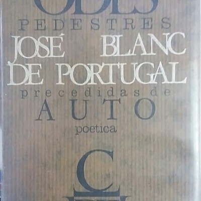Capa de livro Odes Pedestres de José Blanc de Portugal