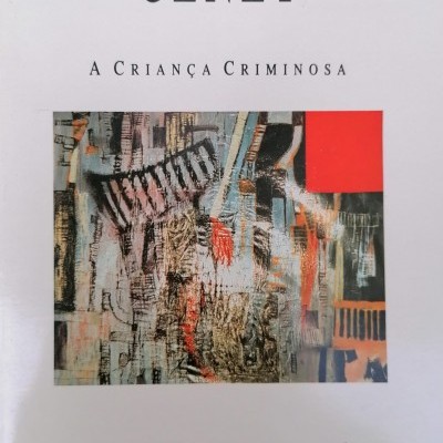 Capa de livro branco com título, subtítulo, arte abstrata e logotipo de editora