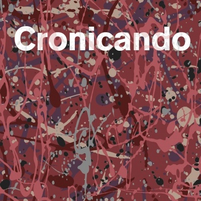 Capa de livro abstrata com título Cronicando