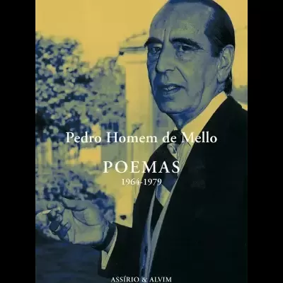 Capa de livro com homem vestido de casaco preto e texto de título e autor