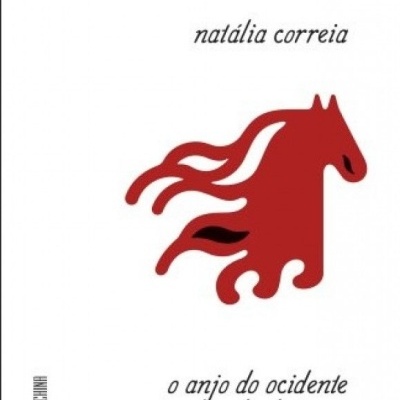 Capa de livro com título e nome do autor em fundo branco e figura abstrata vermelha e preta.
