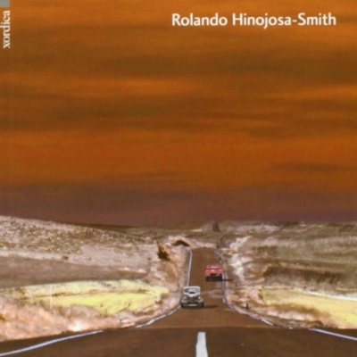 Capa de livro 'Estampas del Valle' com estrada e céu laranja