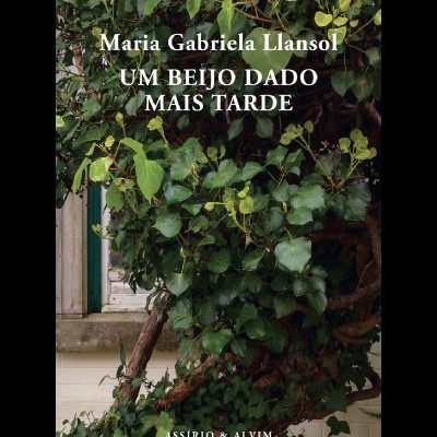 Livro com capa de folhagem verde e texto branco