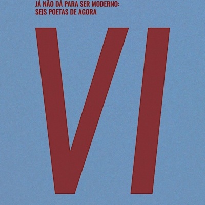 Capa de livro azul com texto vermelho 'VI' e título em português