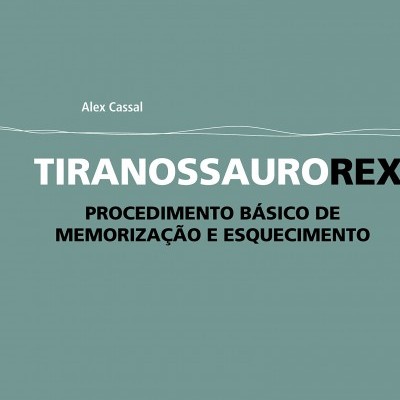 Capa de livro verde com título Tiranossauro Rex e outros textos