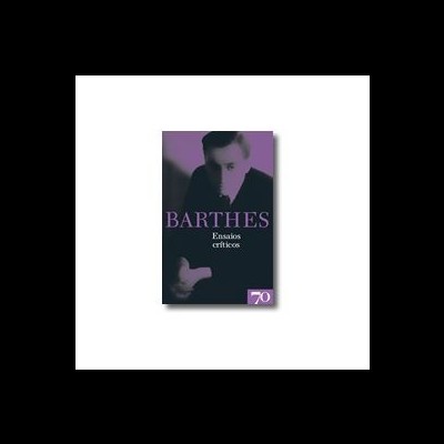 Capa de livro com fotografia a preto e branco de um homem e texto BARTHE'S