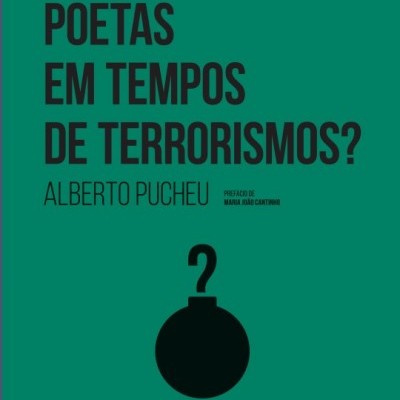 Capa de livro verde com título e autor em preto e imagem de bomba preta com ponto de interrogação.