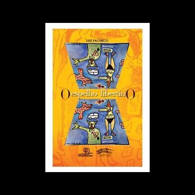 Capa de livro com fundo amarelo, figuras estilizadas em azul e texto em destaque.