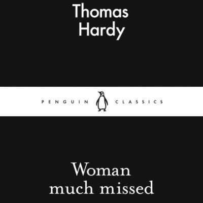 Capa de livro preto com texto branco e faixa branca ao centro com logo do pinguim