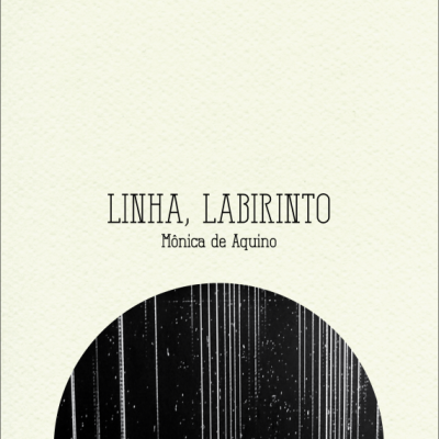 Capa de livro creme com título, autor e círculo preto com linhas brancas