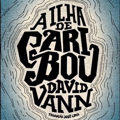 Capa de livro com título e autor em texto estilizado com fundo azul e bege