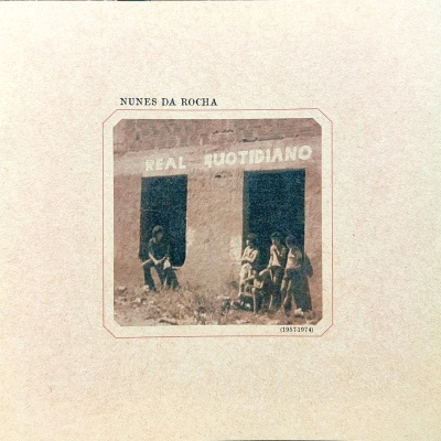 Capa de álbum com fotografia sépia e texto NUNES DA ROCHA e datas 1957-1974