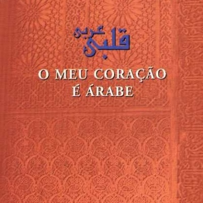 Capa de livro laranja com padrão decorativo e texto em branco e azul