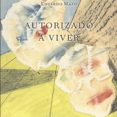 Capa de livro autorizado a viver com ilustração de flores