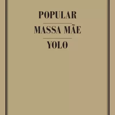 Capa de livro bege com texto preto com o título Popular Massa Mãe YOLO