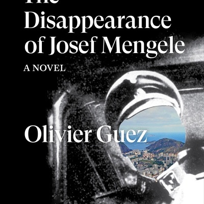 Capa de livro The Disappearance of Josef Mengele de Olivier Guez com imagem abstrata e texto branco.