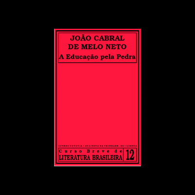 Capa de livro vermelho com texto preto, Curso Breve de Literatura Brasileira, número 12