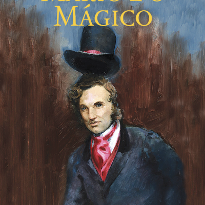 Capa do livro Mario e o Mágico de Thomas Mann com pintura de homem com chapéu