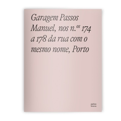 Cartaz rosa com texto em português preto