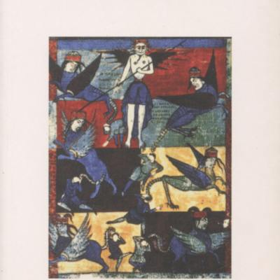 Capa do livro Monstros de José Gil com ilustração colorida de figuras fantásticas