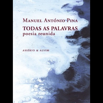 Capa de livro azul e branca com texto em vermelho