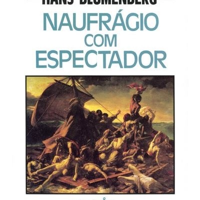 Capa do livro 'NAUFRÁGIO COM ESPECTADOR' com uma pintura de naufrágio