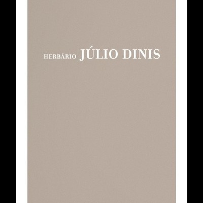 Capa bege com texto HERBÁRIO JÚLIO DINIS em branco