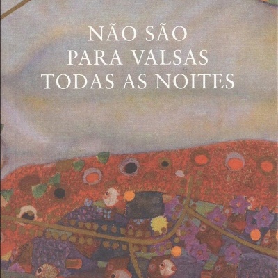 Capa de livro com pintura abstrata colorida e texto do título e autor.