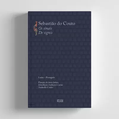 Capa de livro azul escuro com título 