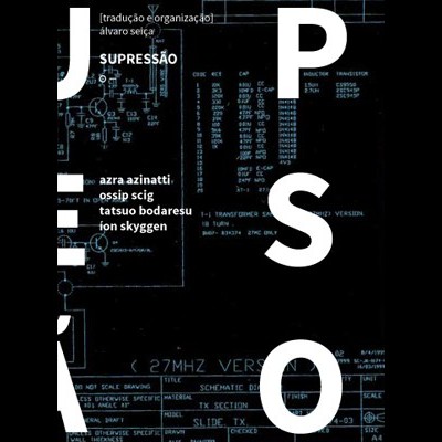 Capa preta de livro com desenhos técnicos e texto branco grande e pequeno