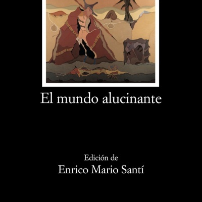 Capa de livro com arte surrealista e texto em espanhol