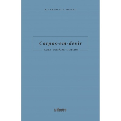 Capa de livro azul com título e autor em texto preto, e logo da editora Húmus