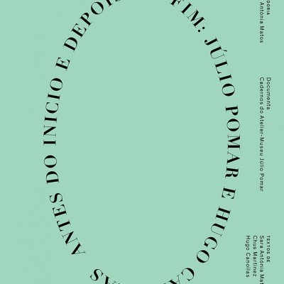 Capa verde água com texto preto em arco e na margem direita vertical