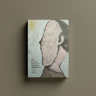 Livro com capa ilustrada de rosto abstrato e texto em português