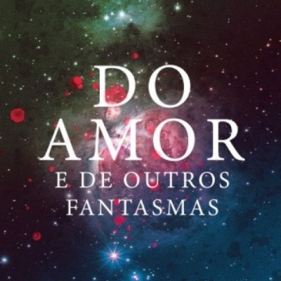 Capa de livro com fundo estrelado e texto em branco.