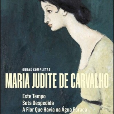 Capa de livro com desenho de mulher de perfil e texto das obras de Maria Judite de Carvalho